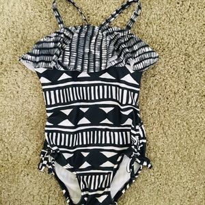 Old Navy black and white baby bathing suit